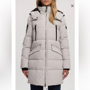 Noize Snow Puffer Jacket with Faux Fur Trim